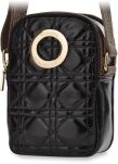 Monnari phone bag quilted postbag malá kabelka se širokým popruhem - černá - 4