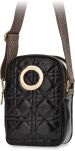 Monnari phone bag quilted postbag malá kabelka se širokým popruhem - černá - 2