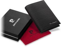 Stylová pánská peněženka pierre cardin upright nejmódnější ražení černá - 6
