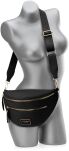 Dámská ledvinka Peterson elegantní crossbody kabelka přes rameno s kapsami - černá - 2
