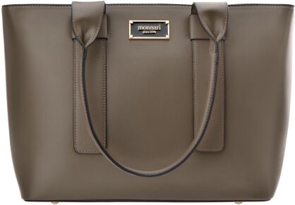 Monnari velká taška do kanceláře aktovka loď pevná shopper klasická A4 - béžová