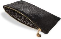 Dámská kabelka psaníčko s flitry měkká lesklá – zlatá - 3