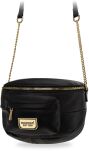  Monnari elegantní dámská ledvinka prošívaná měkká kabelka dámská crossbody - černá - 2