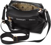 Monnari malá kabelka na popruhu sportovní taška messenger crossbody s přívěskem - černá - 3