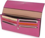 Dámská peněženka na bankovky s přihrádkami na karty elegantní - krémová - 3