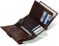 Klasická pánská horizontální peněženka stařená kůže - 6