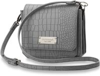 Stylová dámská kabelka monnari matná eko kůže krokodýlí vzor tmavě modrá - 3