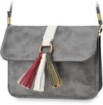 Malá dámská kabelka listonoška, psaníčko s víkem, na rameno s třásněmi boho - 6