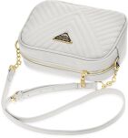 Elegantní dámská prošívaná kabelka s řetízkem JENNIFER JONES - bílá - 3