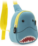Batoh vak na jedno rameno pro děti nepromokavý vtipné vzory zubatý batoh modrá - 2