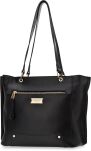 Monnari stylová velká dámská taška shopper lodička přes rameno - černá - 2