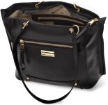 Monnari stylová velká dámská taška shopper lodička přes rameno - černá - 3
