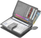 Příruční dámská peněženka s přihrádkami šedý - 5