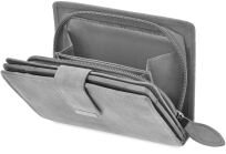 Příruční dámská peněženka s přihrádkami šedý - 3