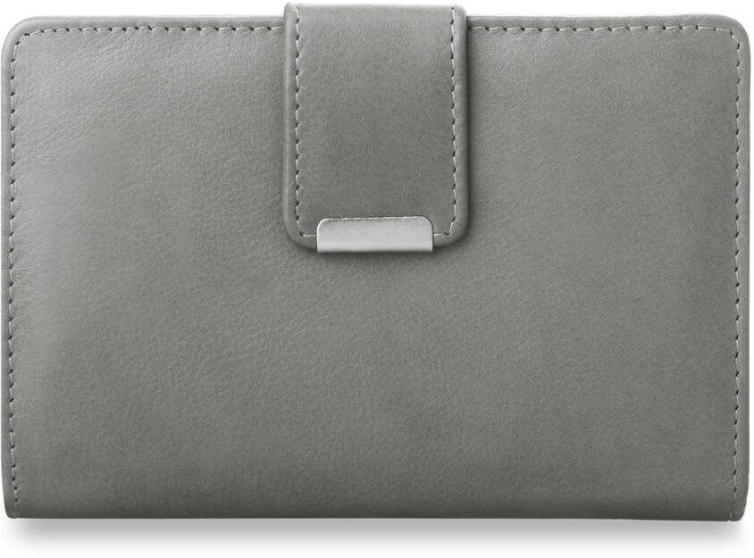 Příruční dámská peněženka s přihrádkami šedý