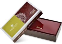 Dámská peněženka Peterson kožená lakovaná elegantní s přihrádkami RFID - bordó - 3