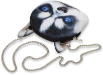 Mini sladká kabelka s řetízkem s motivem pejska s ušima černá - 2