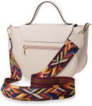 Dámská kabelka kufřím typu loďka abakus + pásek aztécký vzor růžová - 3