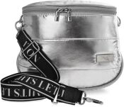 Velká prošívaná dámská spojková taška crossbody 2v1 - 3