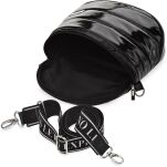 Velká prošívaná dámská spojková taška crossbody 2v1 - 6