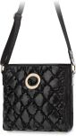 Monnari dámská kabelka s prošíváním, crossbody taška, měkká s popruhem - černá - 2