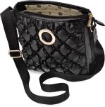 Monnari dámská kabelka s prošíváním, crossbody taška, měkká s popruhem - černá - 4