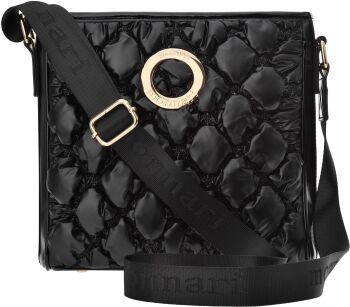 Monnari dámská kabelka s prošíváním, crossbody taška, měkká s popruhem - černá