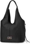 Monnari dámská taška pytel shopper volná kabelka 2v1 + crossbody - černá - 2