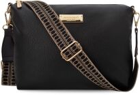 Monnari dámská taška pytel shopper volná kabelka 2v1 + crossbody - černá - 4
