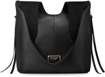 Monnari dámská taška pytel shopper volná kabelka 2v1 + crossbody - černá - 5