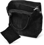 Italská kožená dámská taška pojemná velká kabelka boho semišová taška s přívěskem třásněmi - 7