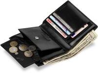 Pierre cardin - značková kožená vertikální pánská peněženka - 4