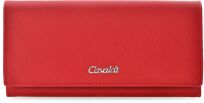 Klasická prostorná dámská peněženka Cavaldi velká elegantní peněženka na klip - červená - 2