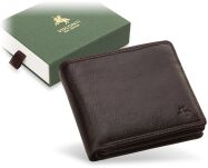 Elegantní praktická pánská peněženka visconti kůže technologie rfid hnědá - 6