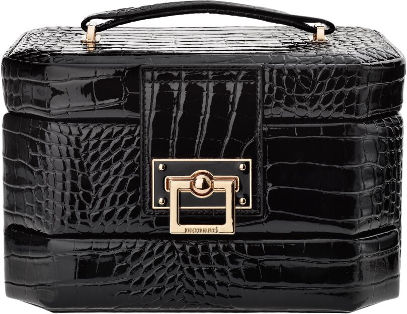 Velká elegantní šperkovnice Monnari kosmetická skříňka organizér - černá.