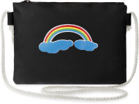 Školní komplet 4v1 komplet batoh s potiskem duhy + taška + listonoška + tužkové pouzdro - červeno-černý - 5