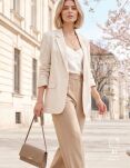 Dámské psaníčko crossbody elegantní společenské - béžové - 4