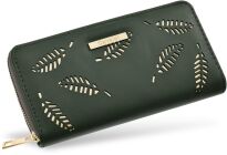 Cavaldi velká dámská peněženka krásná peněženka lesklé dekorace listy - 7