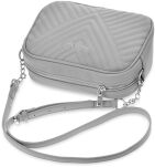 Elegantní dámská prošívaná kabelka s řetízkem JENNIFER JONES - šedá - 3