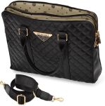 Monnari dámská kabelka na laptopa aktovka kancelářská taška prošívaná elegantní - černá - 4