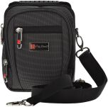 Pánská sportovní taška crossbody taštička přes rameno na mobil a peněženku - černá - 6