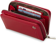Elegantní, prostorná, dámská peněženka, PIERRE CARDIN - tmavě červená - 2