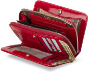 Elegantní, prostorná, dámská peněženka, PIERRE CARDIN - tmavě červená - 4