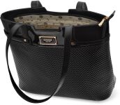 Monnari taška se zdobením kabelka shopper velká pevná aktovka - černá - 4