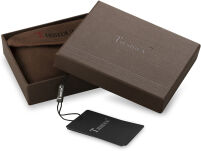 Funkční pánská peněženka stylový design černá  - modrá - 5