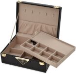 Elegantní šperkovnice monnari kosmetická taška krabička - černá - 3