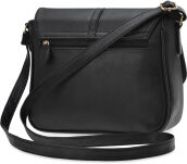 Klasická dámská crossbody kabelka s klopou a kapsami přes rameno – hnědá - 12