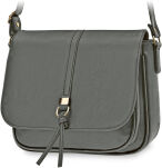 Klasická dámská crossbody kabelka s klopou a kapsami přes rameno – hnědá - 2
