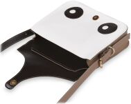 Módní dámská kabelka listonoška design sova růžová - 2