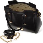 Monnari dámská aktovka velký prostorný kufr s řetízkem shopper elegantní klasická kabelka - černá - 4